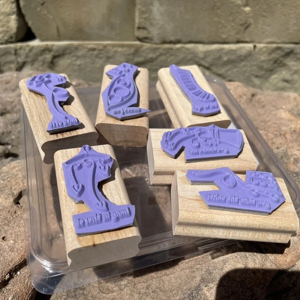 Stampin' Up Ink Stamp Set 6 Event Full Baby Graduation Wedding Achieve